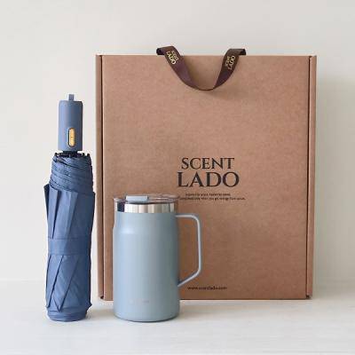 센트라도 B 골드버튼 8k 3단 자동 양우산+락앤락 메트로머그컵 600ml 세트