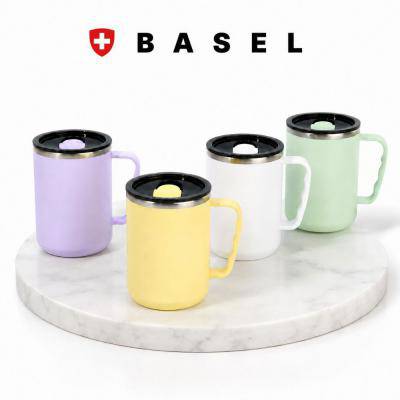[바젤] 파스텔 데일리 스텐 머그 이중구조 450ml