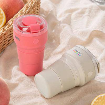 뉴에이커 접이식 사각 실리콘 텀블러 500ml